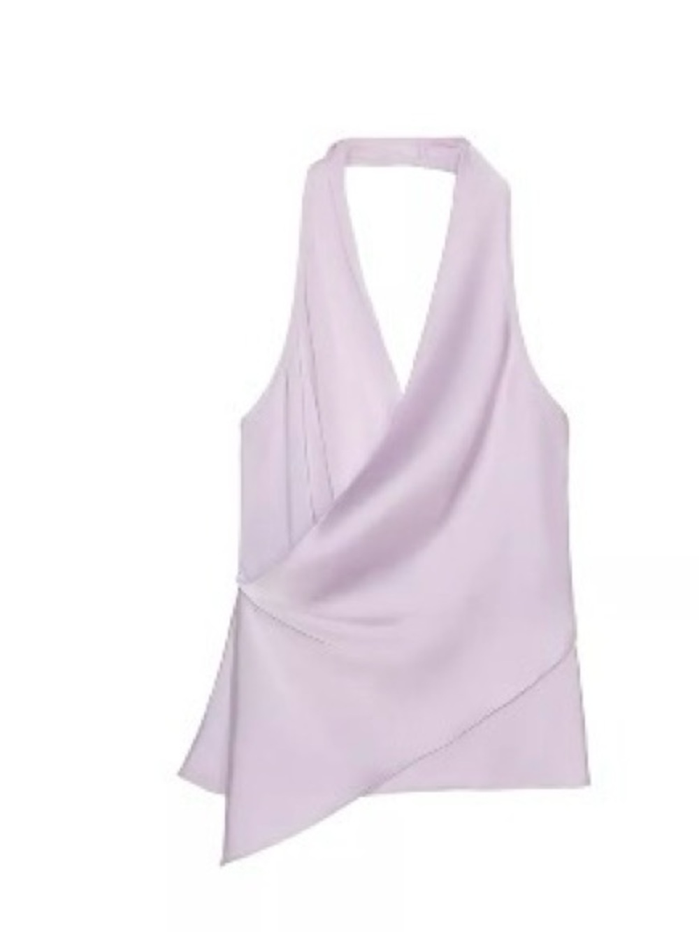 Zara Lilac Draped Halter Camisole